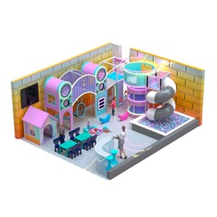 Детский игровой лабиринт «Сияние» – 50 м²