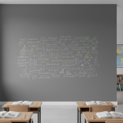 Набор «Магнитно-грифельная классика» — серый, 4 м²