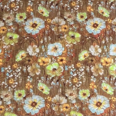 КАРАМЕЛЬНЫЕ ЦВЕТЫ - 100% ХЛОПОК