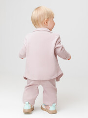 брюки  для девочки  КР 400843/розово-бежевый 2706 к639