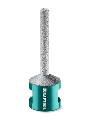 KRAFTOOL VS DIAMOND d 6 мм (М14, 50 мм), Вакуумная алмазная фреза пальчиковая с конусом (29811-06)