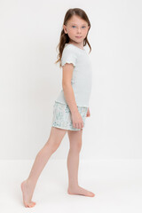 пижама  для девочки  К 1596/серое небо,лесная тайна