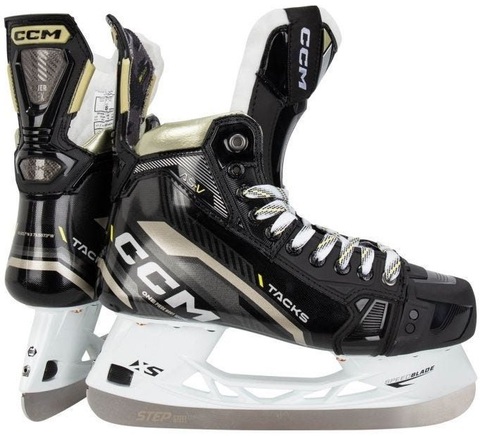 Коньки CCM TACKS AS-V INT 6,5 TAPERED с лезвиями STEP STEEL