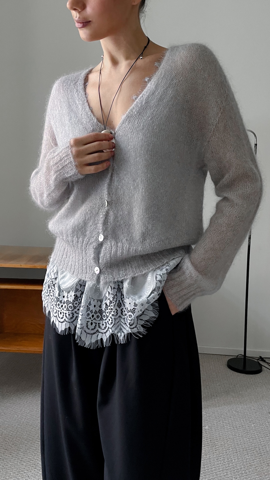 Топ с кружевной фантазийной отделкой