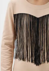 Лонгслив Настроение, цвет Бежевый