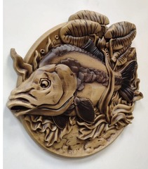 Силиконовый молд Рыба (медальон) № 0475