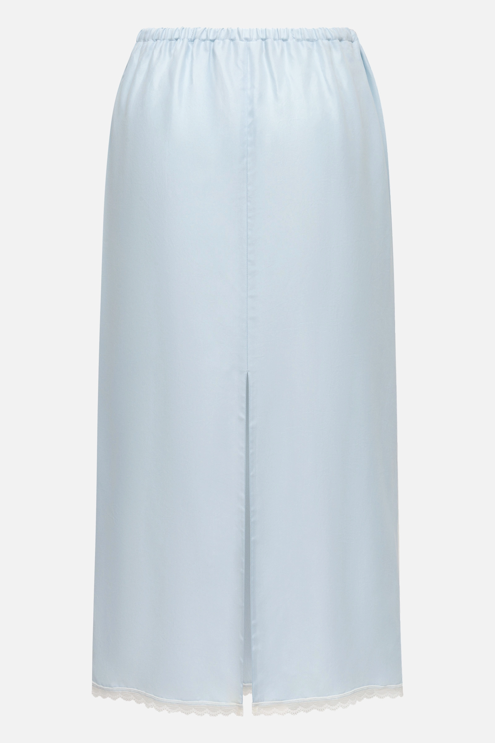 Юбка из купры с кружевной окантовкой