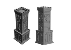 Силиконовый молд Шахматная фигура № 4 Ладья ( серия шахматы Рыцари)