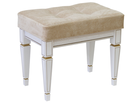 Банкетка Мебелик Васко В 97Н белый ясень, золото