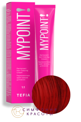 Перманентная крем-краска для волос Mypoint корректор красный Tefia, 60 мл