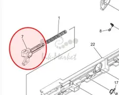Держатель натяжителя Toshiba Hldr-tnsr-H21Y_S оригинальный 6LJ55562100