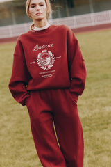 Свитшот с принтом Бордо