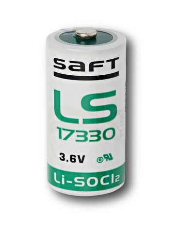 Оригинальная французская литиевая батарейка saft LS 17330, размер батарейки 2/3 A, 3.6 вольт, 2100 мАч