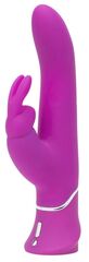 Лиловый вибратор Curve Thrusting Rechargeable Rabbit Vibrator - 24,1 см. - 