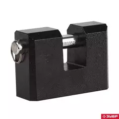 ЗУБР 90 мм, дисковый механизм секрета, усиленный, навесной замок (3720-3)