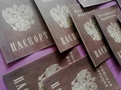 Вырезанные Сахарные Картинки для торта Паспорт (набор 9 шт, сахарная бумага)
