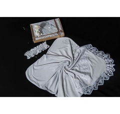 Плед велюровый "Нежность" ПД 702 (голубой)