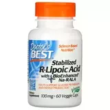 Cтабилизированная R-липоевая кислота 100 мг, Stabilized R-Lipoic Acid 100 mg, Doctor's Best, 60 вегетарианских капсул 1