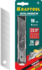 KRAFTOOL 18 мм, 5 шт, сегментированные лезвия (09605-18-S5)