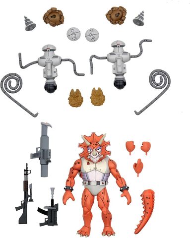 Фигурка NECA Teenage Mutant Ninja Turtles: Triceraton Infantryman & Roadkill Rodney Two Pack