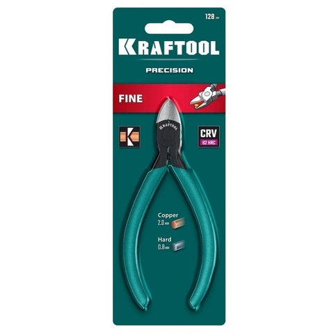 KRAFTOOL PRECISION чистый рез 128 мм, Прецизионные бокорезы (220017-6-12)
