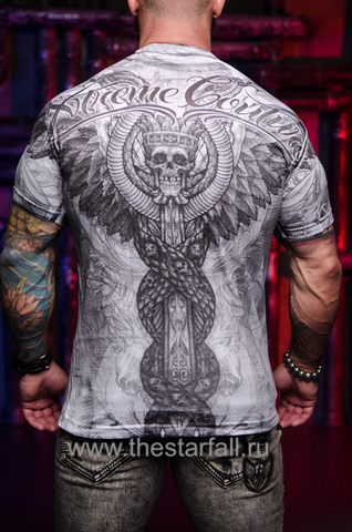 Xtreme Couture | Футболка мужская GRAVE ROBBER X1794 от Affliction спина