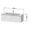 Duravit L-Cube Тумба подвесная под раковину # 234412, 1 выдвижное отделение, 400x1220x481мм, цвет White High Gloss LC613902222