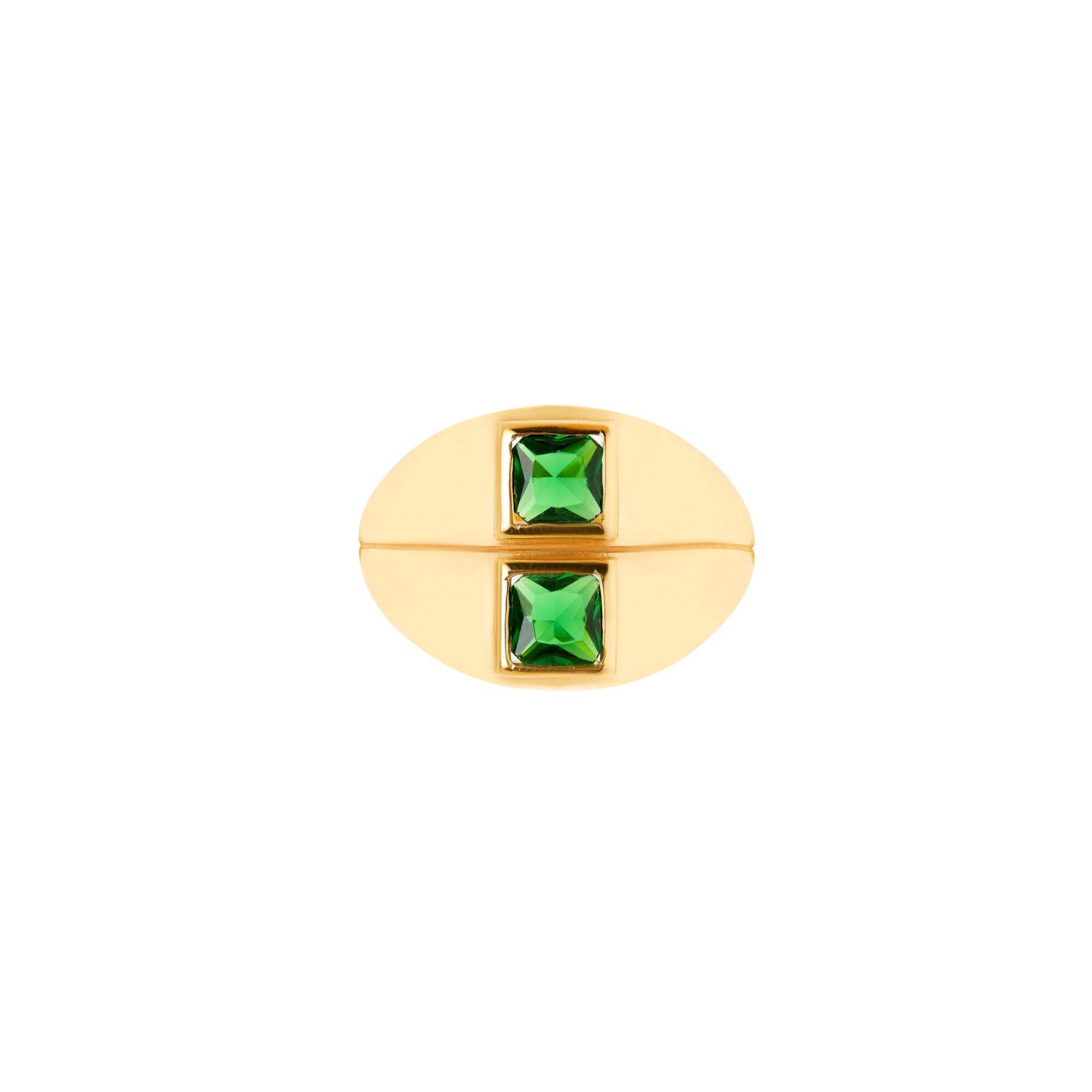 JULIETTE Кольцо Adrina Green Stone Ring juliette кольцо rita pink vertical stone ring