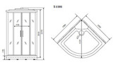 Timo Comfort T-8801 Clean Glass душевая кабина (100*100*220), шт