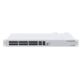 MikroTik Cloud Router Switch 326-24S+2Q+RM with 2 x 40G QSFP+ cages, 24 10G SFP+ cages, 1x LAN port for management, RouterOS L5 or SwitchOS (dual boot), 1U rackmount enclosure, Dual redundant PSU