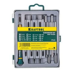 KRAFTOOL Precision-20, 12 предм., отвертка для точных работ (25611-H12)