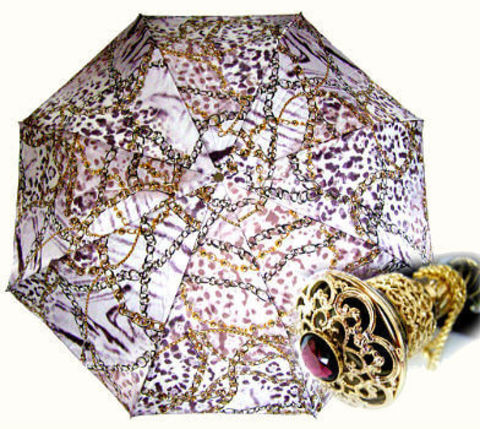 Зонт женский складной Pasotti 58003-9-P15Violet Catene