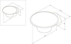Стеклянная мыльница с настенным держателем AM.PM LIKE - A8034200