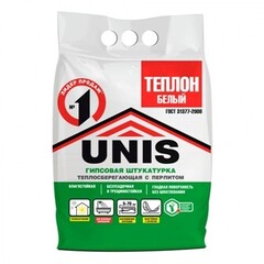 Штукатурка гипсовая Юнис Теплон Белый 5кг