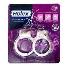 Серебристые металлические наручники Hotex - 