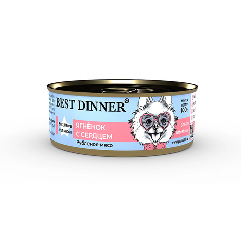 Влажный корм Best Dinner Vet Profi GastroIntestinal ягненок/сердце 100г для собак с 6мес.