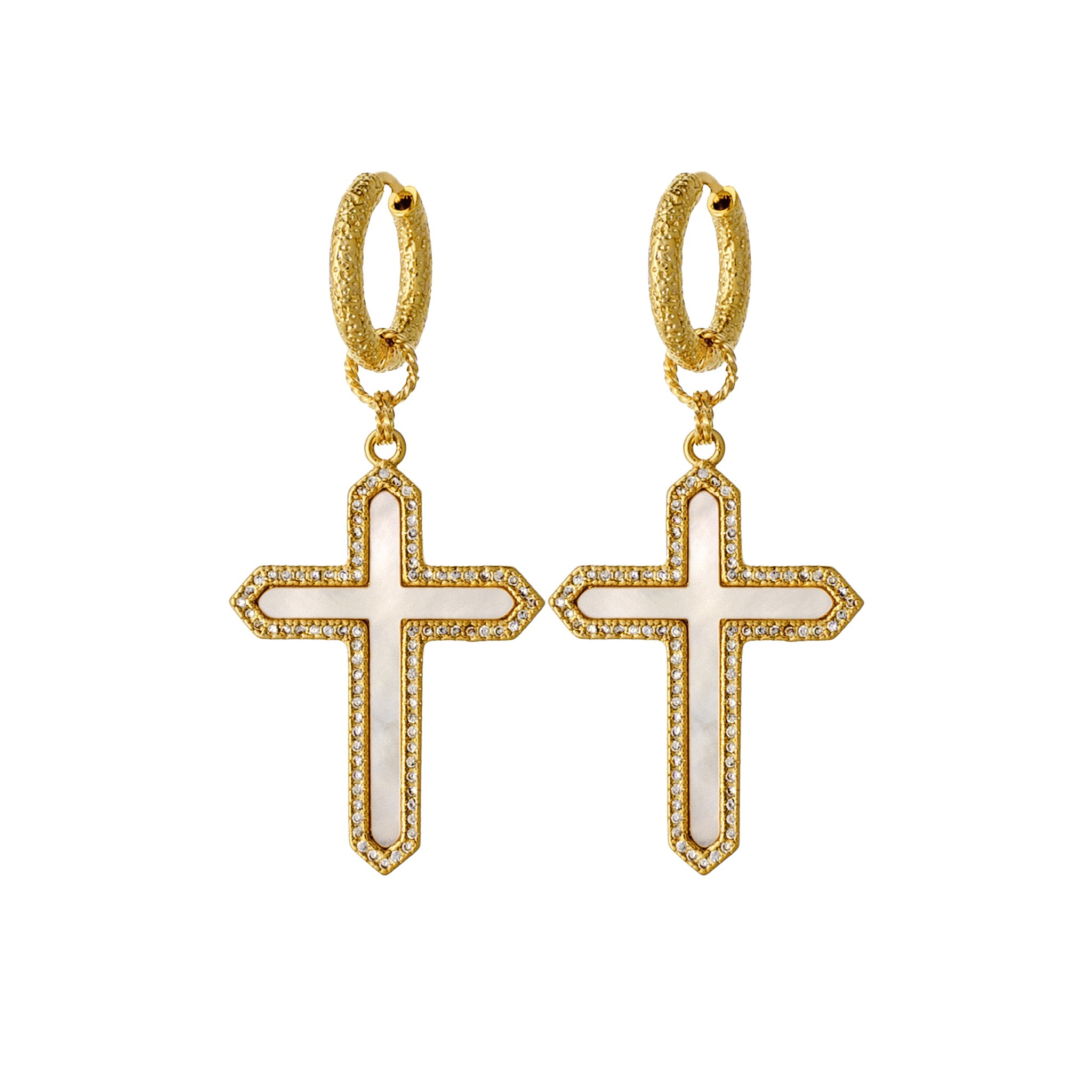 

Серьги Mother-of-pearl Crosses Earrings