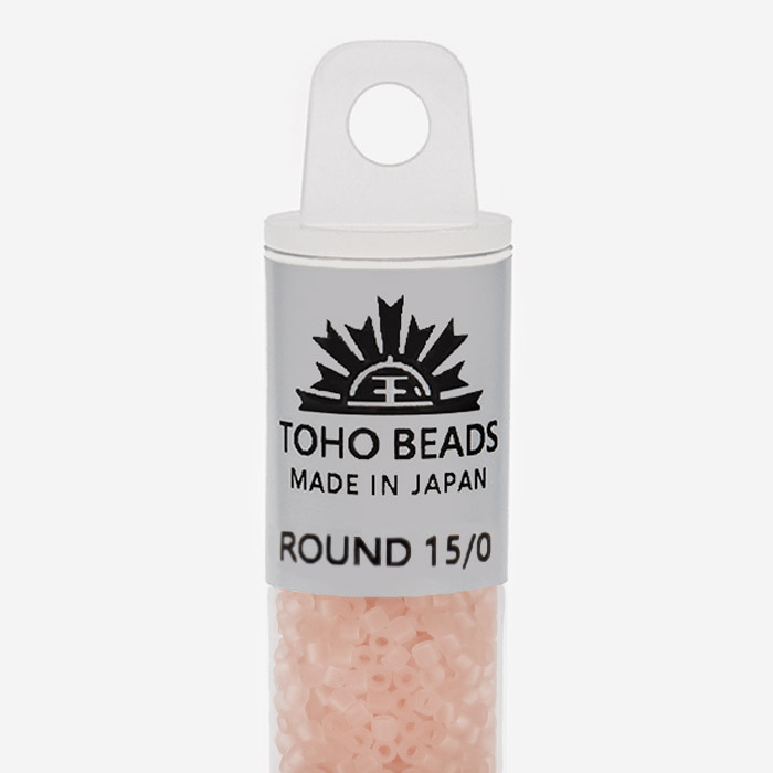 Японский бисер TOHO Round 15/0 (№11F), прозрачный матовый
