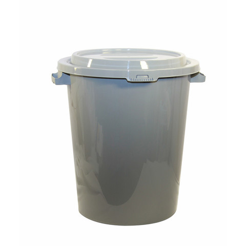 Бак для отходов М-пластика 90 л пластиковый серый