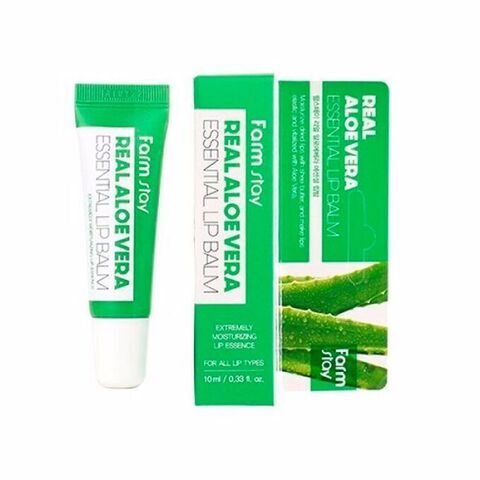 Farm Stay Бальзам для губ с алоэ Real Aloe essential lip balm 10 мл.