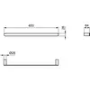 Ideal Standart T4499A2 CONCA Полотенцедержатель 60 см, округлый дизайн