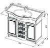 Aquanet 172698 Компл.2 - Тумба Луис 100 (007) цв.бежевый (172698)