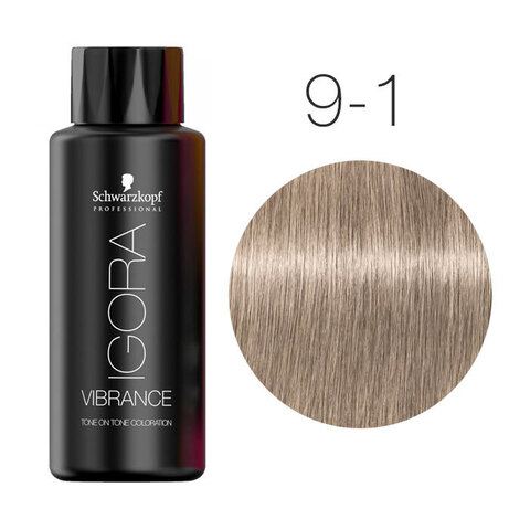 Schwarzkopf Igora Vibrance 9-1 (Блондин сандрэ) - Безаммиачный краситель для окрашивания тон-в-тон