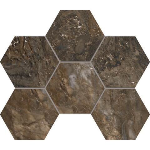 Estima Bernini BR04 Dark Brown Hexagon Неполир. 25x28.5