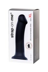 Черный фаллос на присоске Silicone Bendable Dildo XL - 20 см. - 