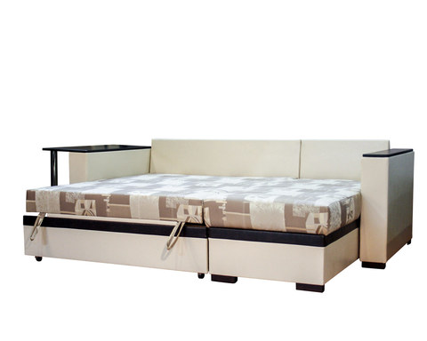 угловой диван-кровать Карелия-Люкс 2д2Я со столом, спальное место 1900х1380 мм, механизм дельфин