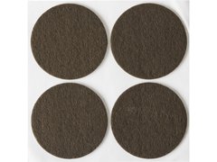 STAYER d 50 мм, самоклеящиеся, фетровые, 4 шт, коричневые, мебельные накладки (40910-50)