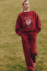 Свитшот с принтом Бордо