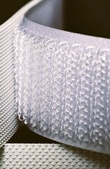 Велкро/липучка пластик, петли, ш. 5 см, белый