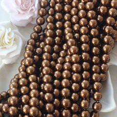 Майорка шоколадная 10 мм, 1 нить, МА089